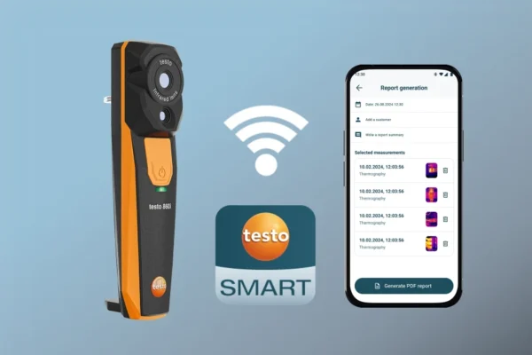 testo 860i – set cámara termográfica para smartphones, con estuche