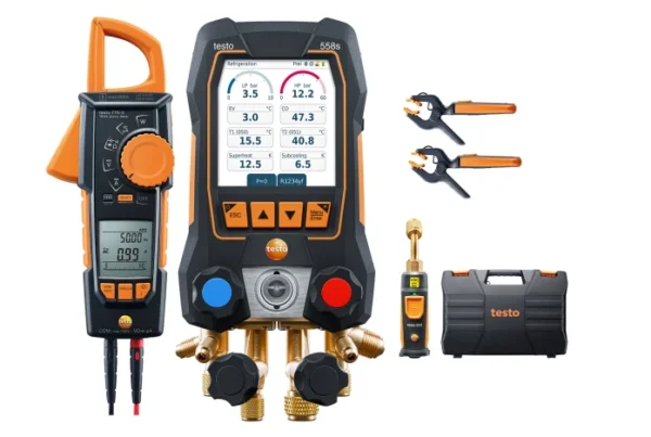 testo 558s – set de vacío smart con pinza amperimétrica