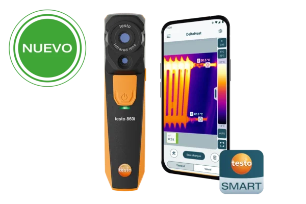 testo 860i – cámara termográfica para smartphones y tablets, con conectividad a la app testo smart