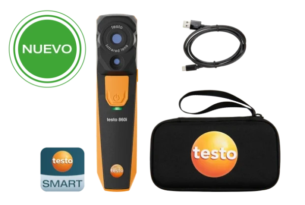 testo 860i – set cámara termográfica para smartphones, con estuche