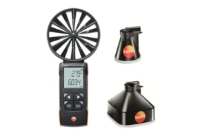 set 1 testo 417 anemómetro de molinete con conos de medición