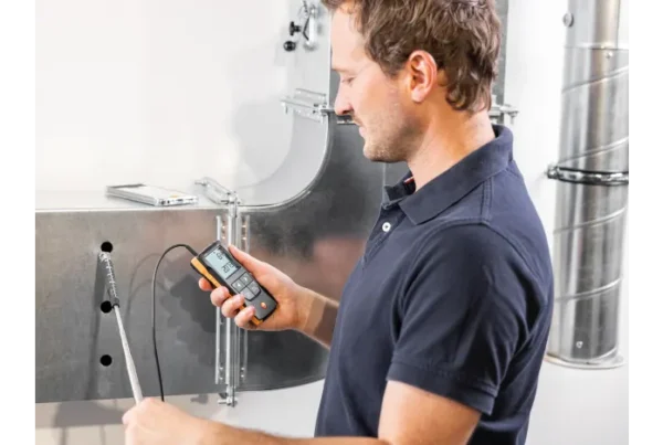 testo 416 anemómetro de molinete digital de 16 mm con conexión a la app