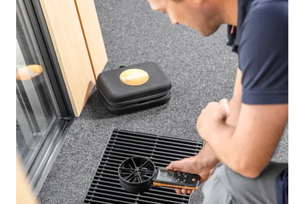 testo 417 anemómetro de molinete digital de 100 mm con conexión a la app