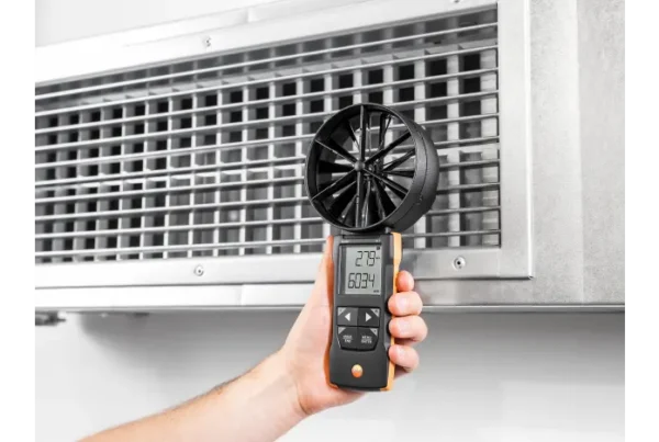 testo 417 anemómetro de molinete digital de 100 mm con conexión a la app