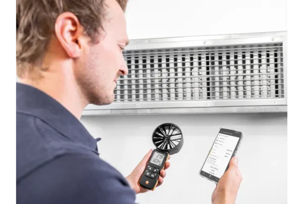 testo 417 anemómetro de molinete digital de 100 mm con conexión a la app