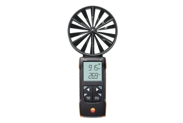 testo 417 anemómetro de molinete digital de 100 mm con conexión a la app